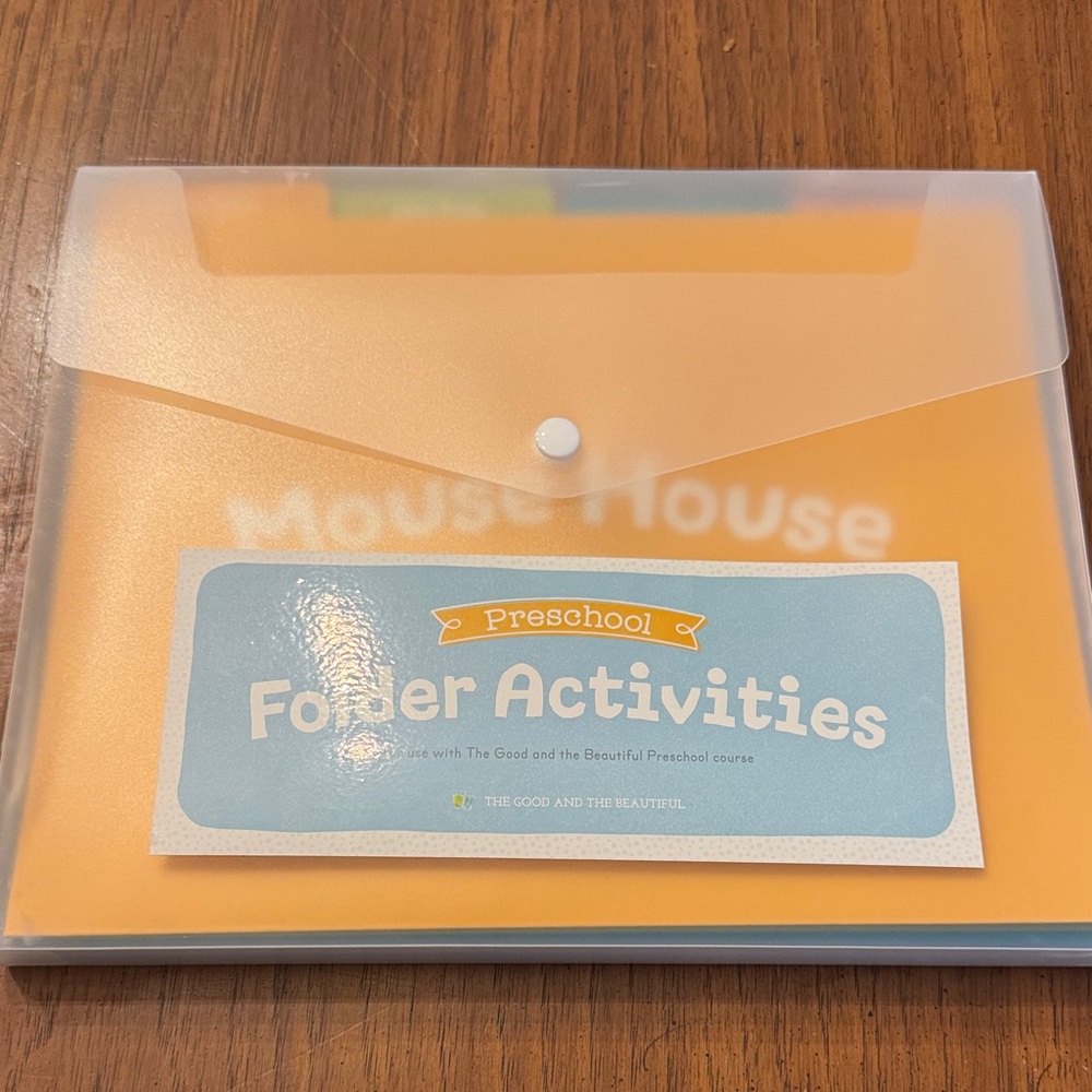 Good and the Beautiful Preschool Activities Folder